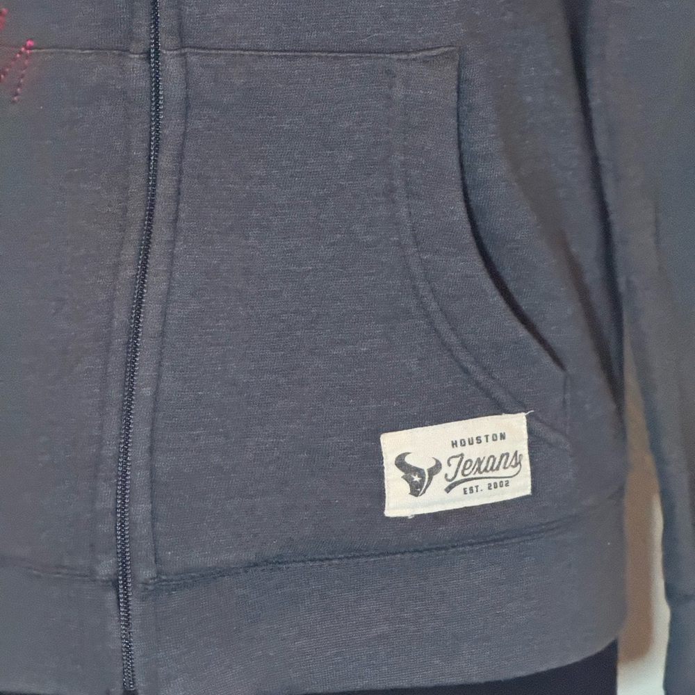 NFL Team Apparel Texans Hoodie Gray Youth Medium (10-12) - Picture 3 of 13